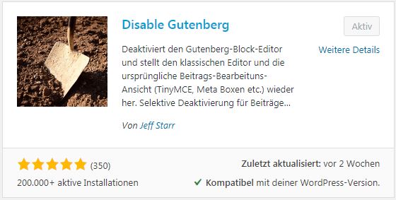 Disable-Gutenberg-Wordpress